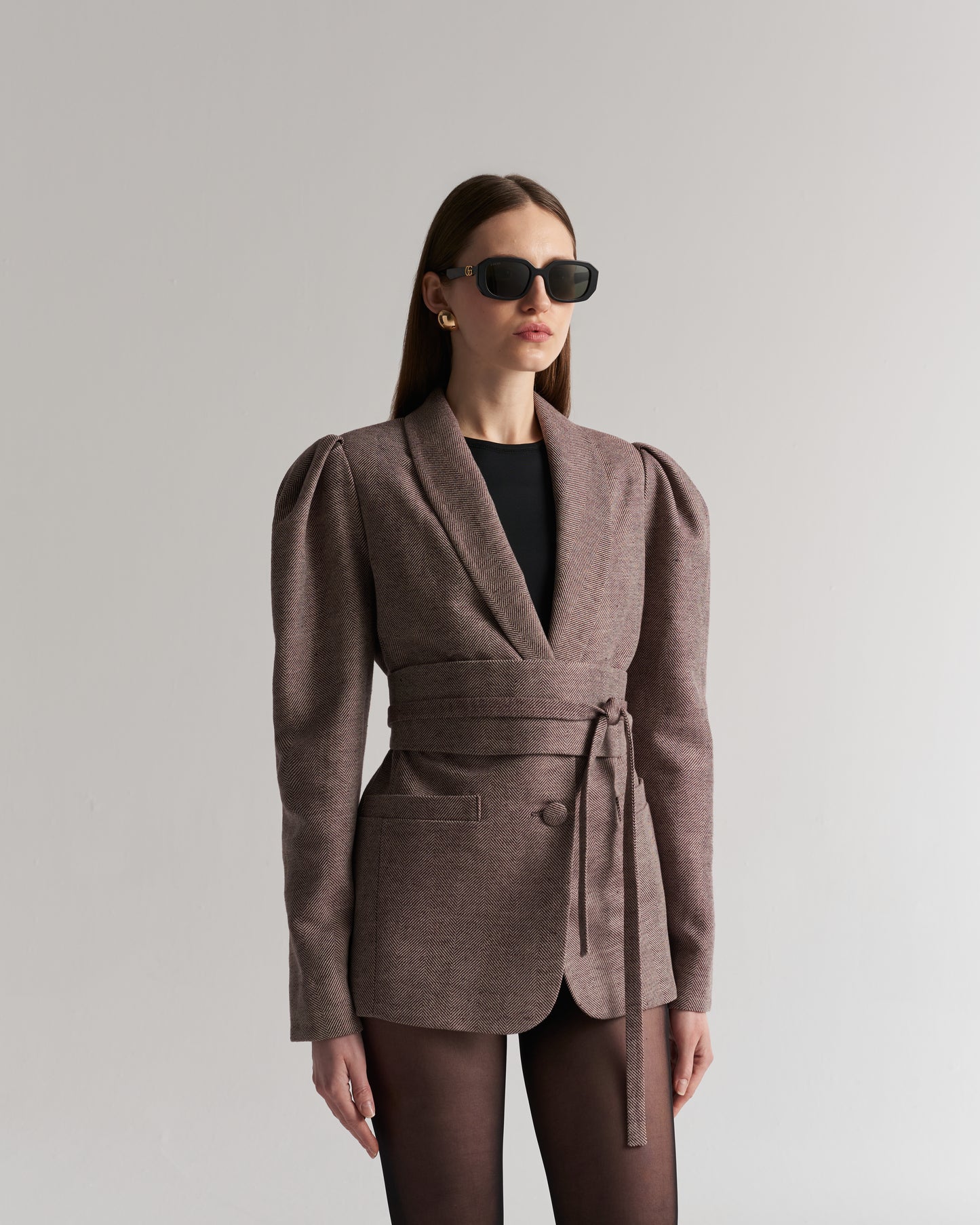 Sapin Blazer – Taillierter Blazer mit Bindegürtel
