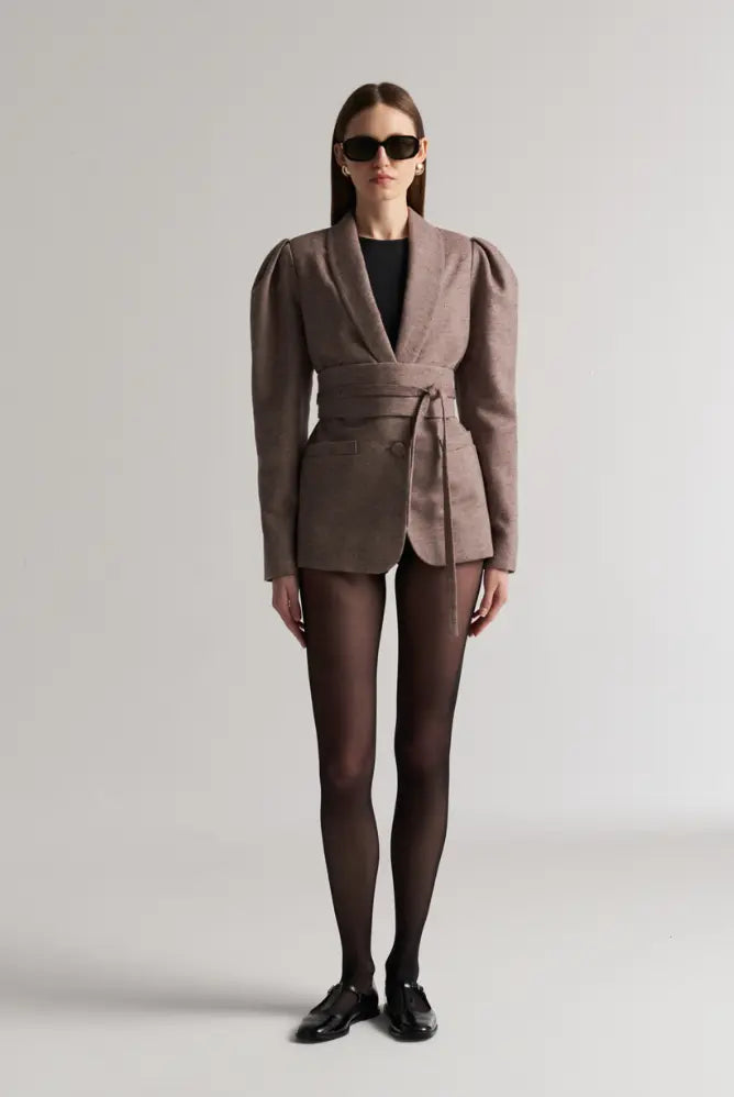 Sapin Blazer – Taillierter Blazer mit Bindegürtel