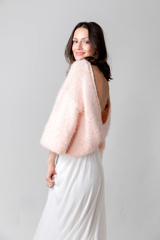 COSY ROSIE OVERSIZED - Pullover mit V-Rücken