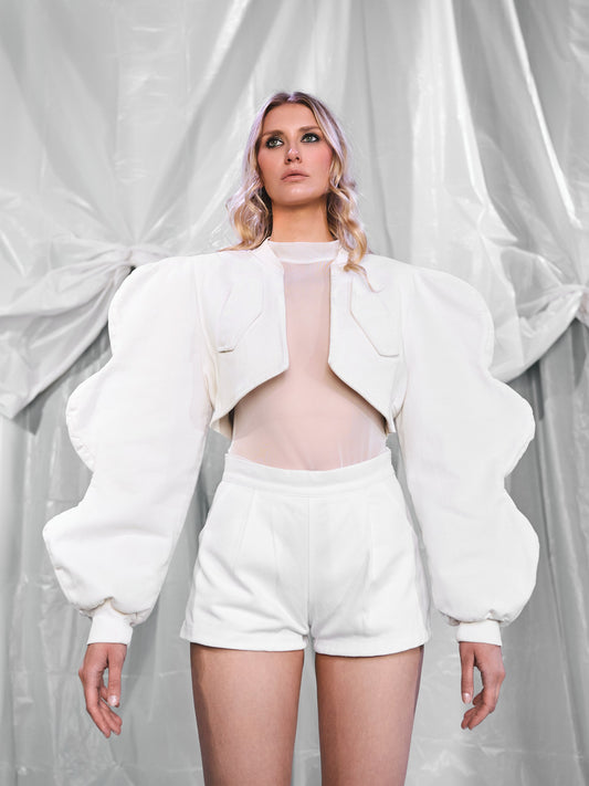 Ollumia - Jacke mit dreifacher Welle in Weiß