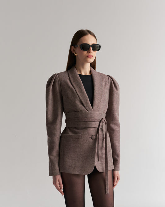 Sapin Blazer – Taillierter Blazer mit Bindegürtel