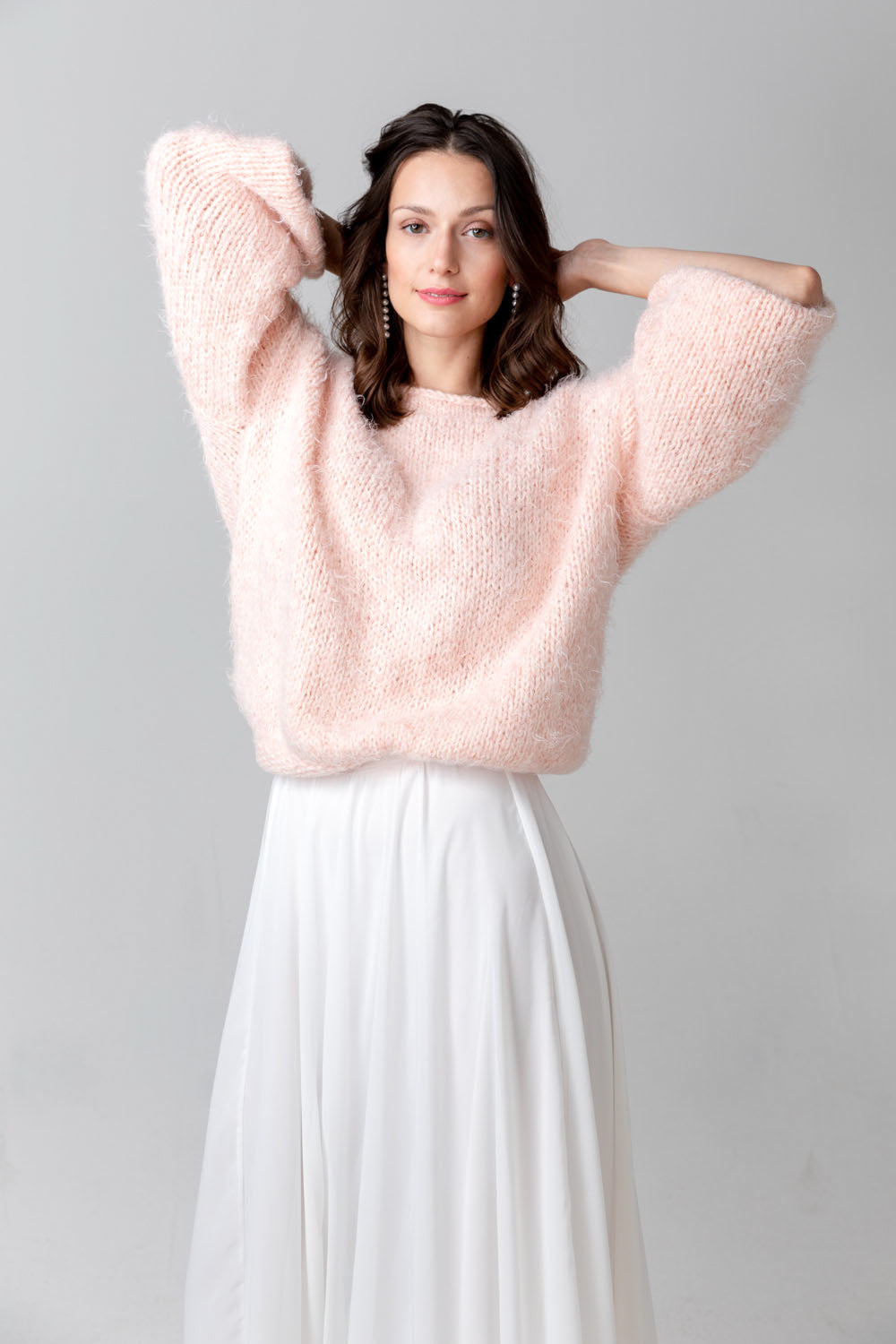COSY ROSIE OVERSIZED - Pullover mit V-Rücken