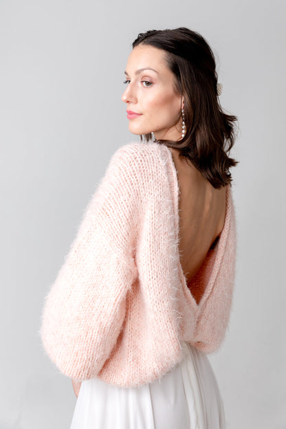 COSY ROSIE OVERSIZED - Pullover mit V-Rücken